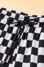 Load image into Gallery viewer, Drawstring Checkered Shorts with Pockets
