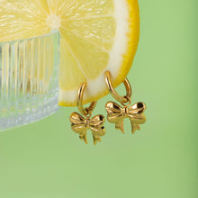 Load image into Gallery viewer, 18K Gold-Plated Bow Earrings
