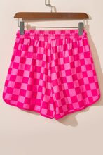 Load image into Gallery viewer, Drawstring Checkered Shorts with Pockets
