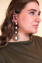 Load image into Gallery viewer, Along The Trail Cream Howlite Rock Copper Dangle Earrings
