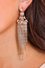 Load image into Gallery viewer, Take Me To Paris Gold Beaded Tassel Earrings
