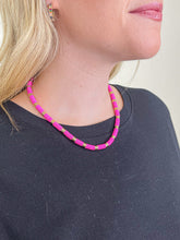 Load image into Gallery viewer, Making Big Statements Pink Chocker Necklace
