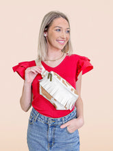 Load image into Gallery viewer, The Saddy Cowhide Belt Bag with Fringe
