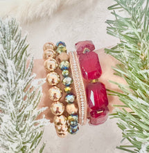 Load image into Gallery viewer, Christmas Babe Four Strand Bracelet
