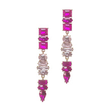 Load image into Gallery viewer, Fuchsia Cascade Crystal Drops
