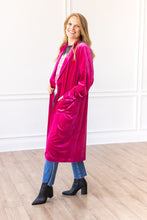 Load image into Gallery viewer, Hard Candy Velvet Jacket in Hot Pink

