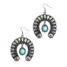 Load image into Gallery viewer, Bound in Love Aurora Borealis Silver Earrings
