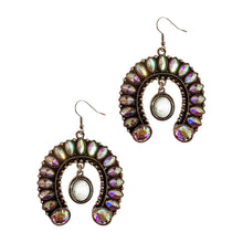 Load image into Gallery viewer, Bound in Love Aurora Borealis Cooper Earrings
