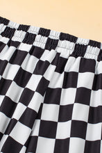 Load image into Gallery viewer, Drawstring Checkered Shorts with Pockets
