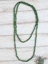 Load image into Gallery viewer, The Essential 60&quot; Double Wrap Beaded Necklace, Moss Green
