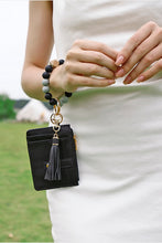 Load image into Gallery viewer, Beaded Bracelet Keychain with Wallet
