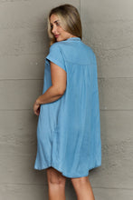 Load image into Gallery viewer, GeeGee Cozy Cuddles Full Size Denim Dress
