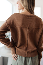 Load image into Gallery viewer, Back to Life V-Neck Sweater in Mocha
