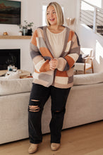 Load image into Gallery viewer, Brown Sugar and Molasses Checkered Cardigan
