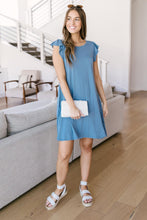 Load image into Gallery viewer, No Worries Dress in Blue
