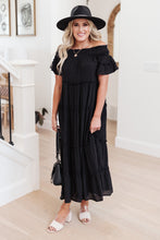 Load image into Gallery viewer, Olivia Tiered Maxi Dress in Black
