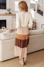 Load image into Gallery viewer, Spice of Life Color Block Midi Dress
