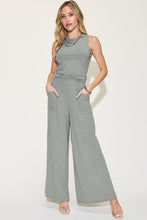 Load image into Gallery viewer, Basic Bae Full Size Ribbed Tank and Wide Leg Pants Set
