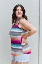 Load image into Gallery viewer, Heimish Love Me For Me Full Size Multicolored Striped Top

