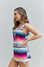 Load image into Gallery viewer, Heimish Love Me For Me Full Size Multicolored Striped Top
